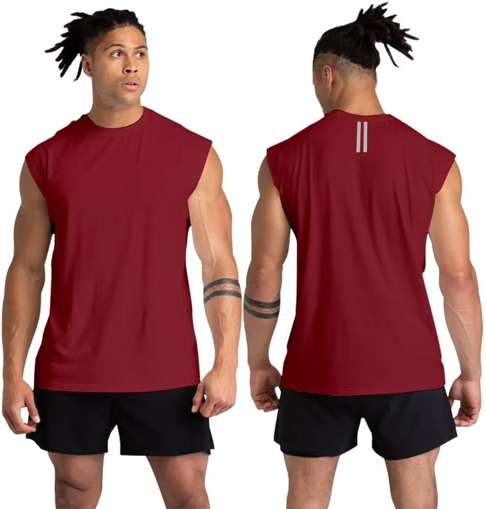 Holure 1 or 3 or 5 Pack Men's Gym Tank Tops Workout Sleeveless T-Shirts Athletic Muscle Tank Training Bodybuilding Shirts