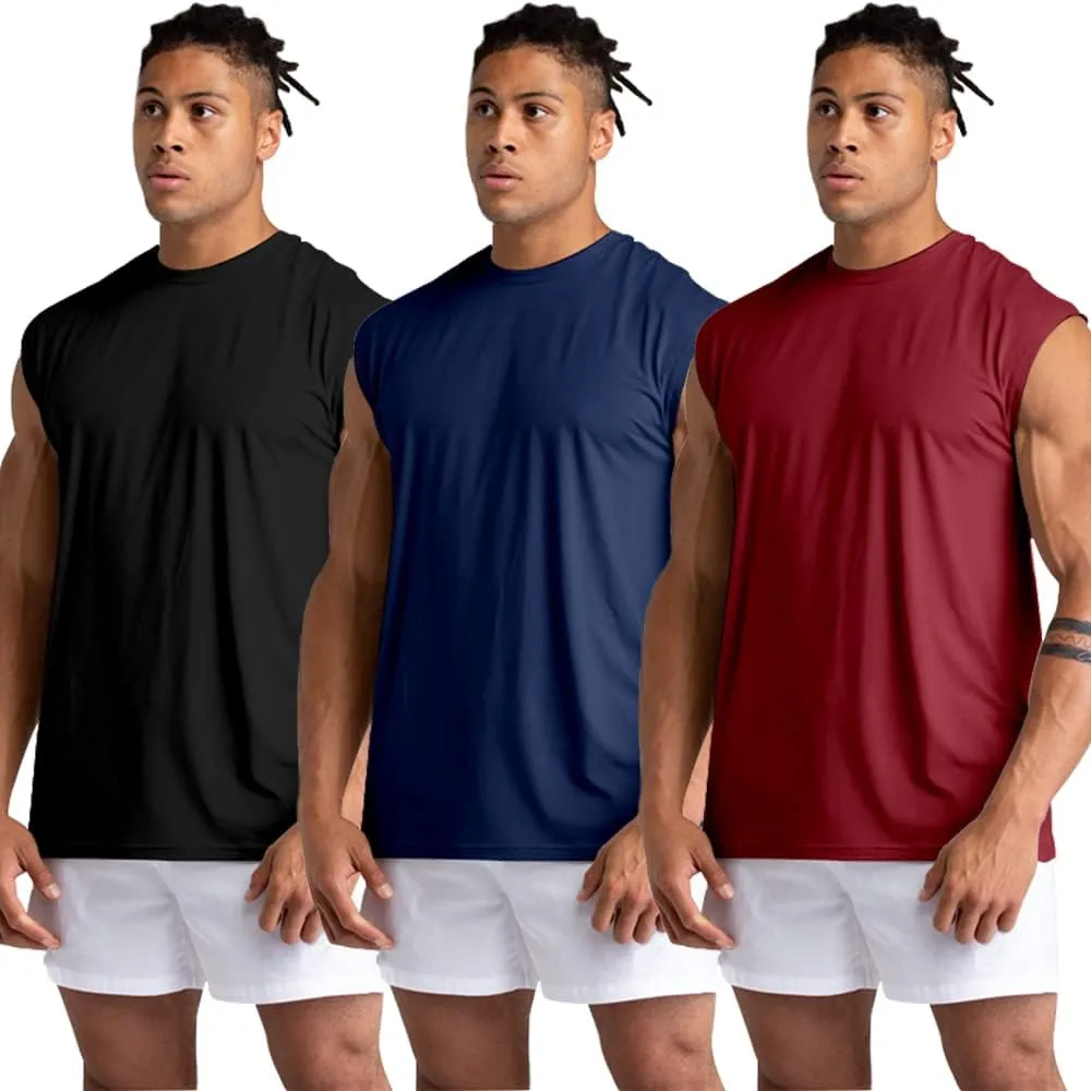 Holure 1 or 3 or 5 Pack Men's Gym Tank Tops Workout Sleeveless T-Shirts Athletic Muscle Tank Training Bodybuilding Shirts