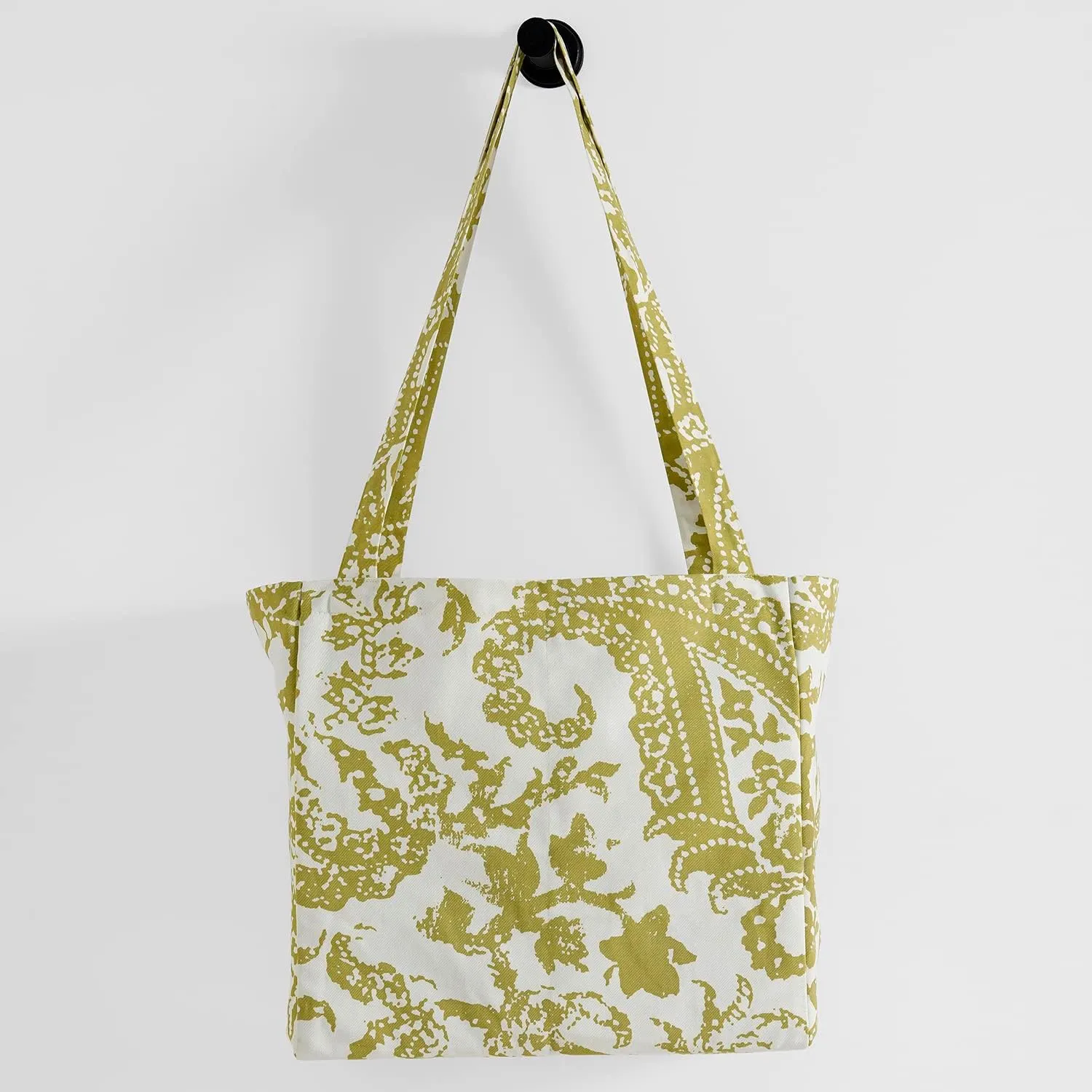 HPD Half Price Drapes Reusable Grocery Shopping Bags, 2 Pack 100% CottonTwill Tote Bags