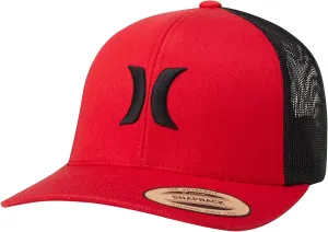 Hurley Men's Caps - Del Mar Mesh Panel Baseball Cap Trucker Hat - Snap Back Hats for Men