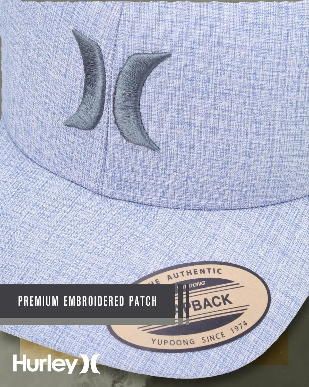 Hurley Men's Caps - Del Mar Mesh Panel Baseball Cap Trucker Hat - Snap Back Hats for Men