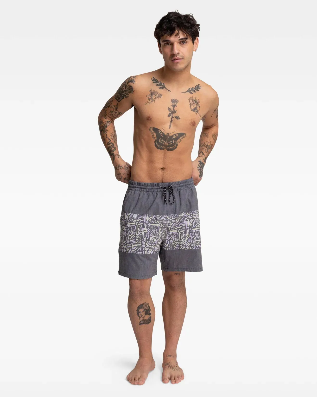 HURLEY VOLLEY - BEACH FIELD BOARDSHORT / BLACK