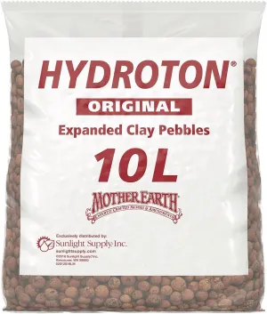 Hydroton Original Clay Pebbles - 10 Liter | Lightweight Expanded Clay Aggregate Made in Germany