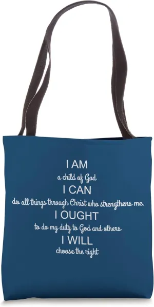 I Am I Can I Ought I Will Charlotte Mason Quote Tote Bag