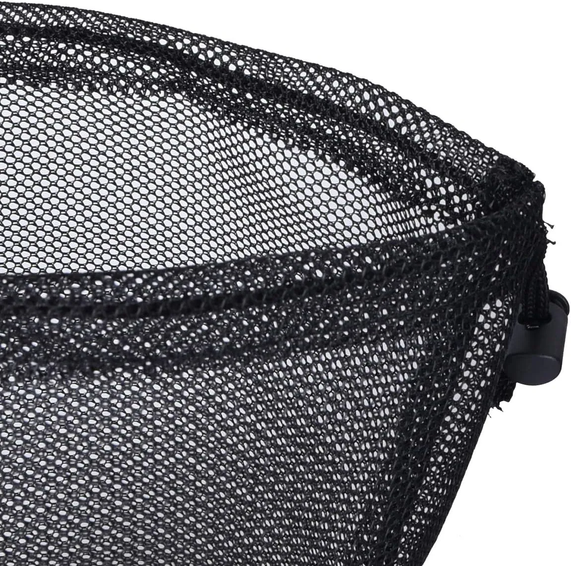 iBasingo 10pcs/lot Black Mesh Bag Nylon Sack Durable Drawstring Net Bag Small Travel Sleeping Bag Stuff Sack Mesh Storage Ditty Bag for Cosmetics Shower Gels Bottle Pot Tennis Golf Ball Tools BVP03