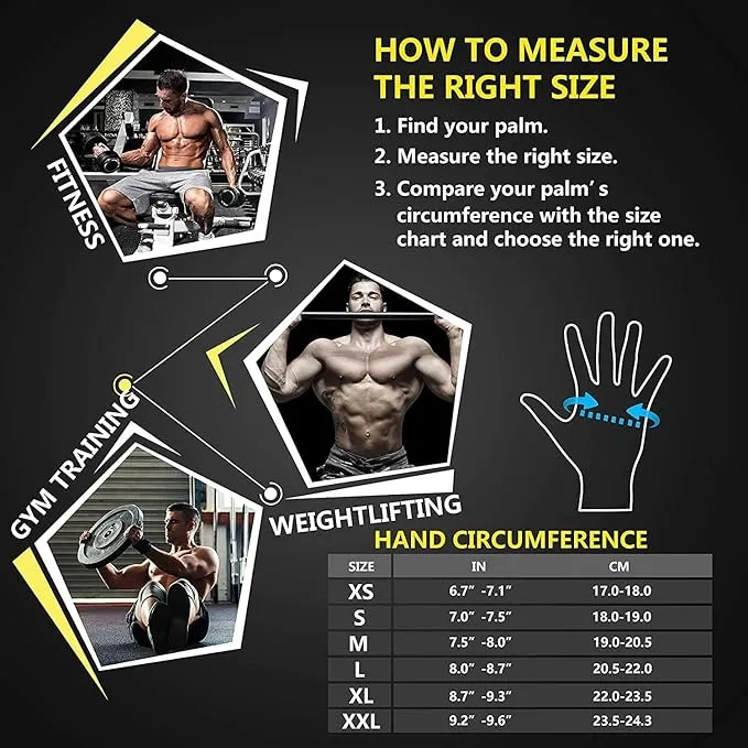 ihuan Ventilated Weight Lifting Gym Workout Gloves