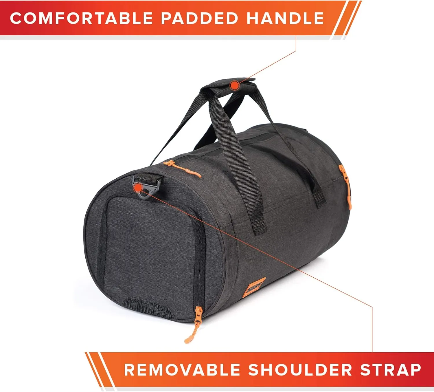 INK IVY Water Resistant Gym Bag with Separate Shoes Compartment