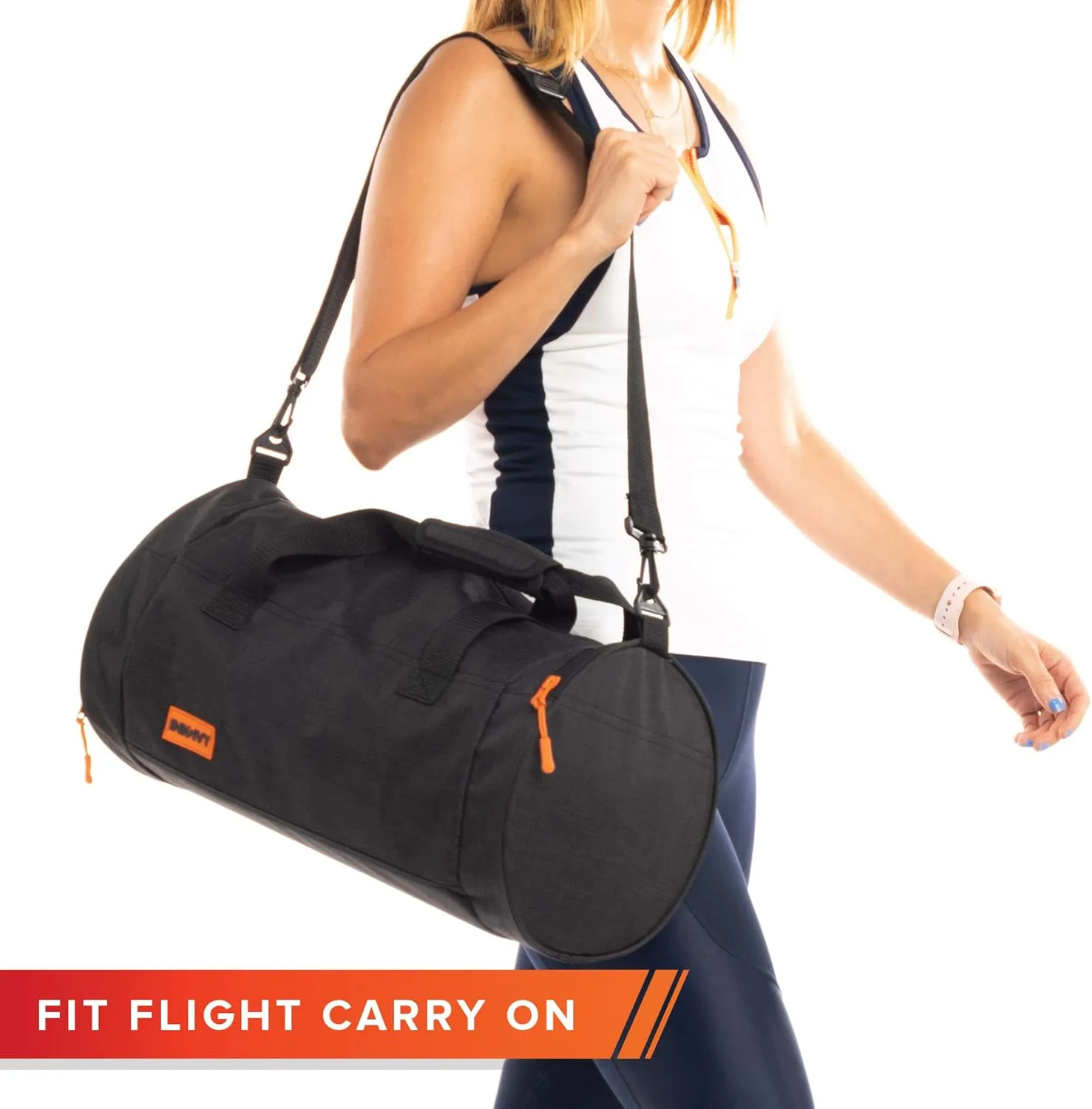 INK IVY Water Resistant Gym Bag with Separate Shoes Compartment