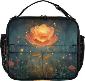Insulated Lunch Bag Lunch box Cooler Bag for Women Men Myth Flower Reusable Portable with Shoulder Strap