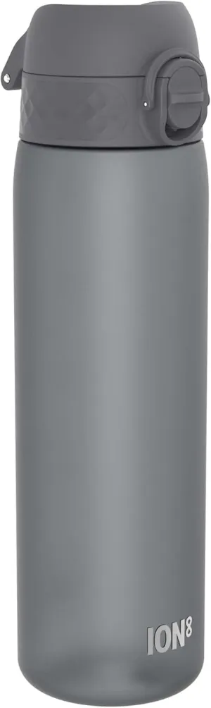 Ion8 Water Bottle, 500 ml/18 oz, Leak Proof, Easy to Open, Secure Lock, Dishwasher Safe, BPA Free, Hygienic Flip Cover, Carry Handle, Fits Cup Holders, Easy Clean, Odor Free, Carbon Neutral