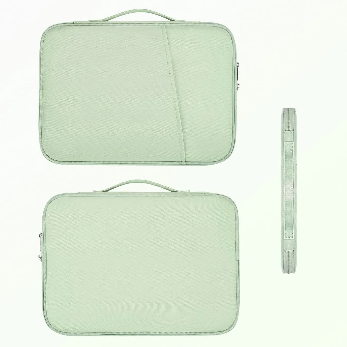iPad Pro 12.9 Sleeve, Tablet Travel Carrying Case Bag for 13 Inch iPad Pro M4 2024 & iPad Air M2 M3 with Magic/Smart Keyboard, Surface Pro 10/9/8/X, Green