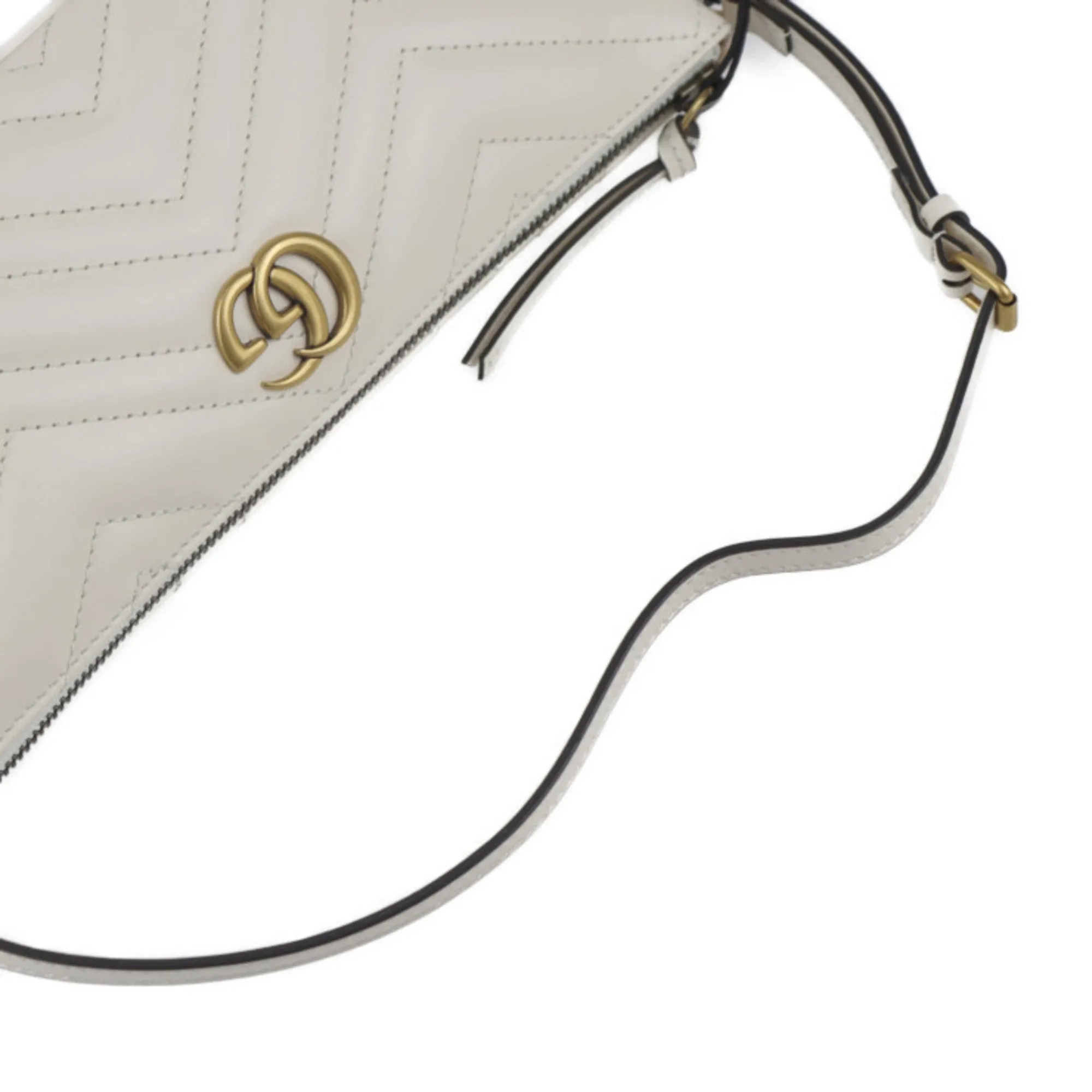 Ivory Shoulder 739166 Hardware GUCCI GG Elegant Gold White Handbag Trusted by customers Bag Marmont Quilted