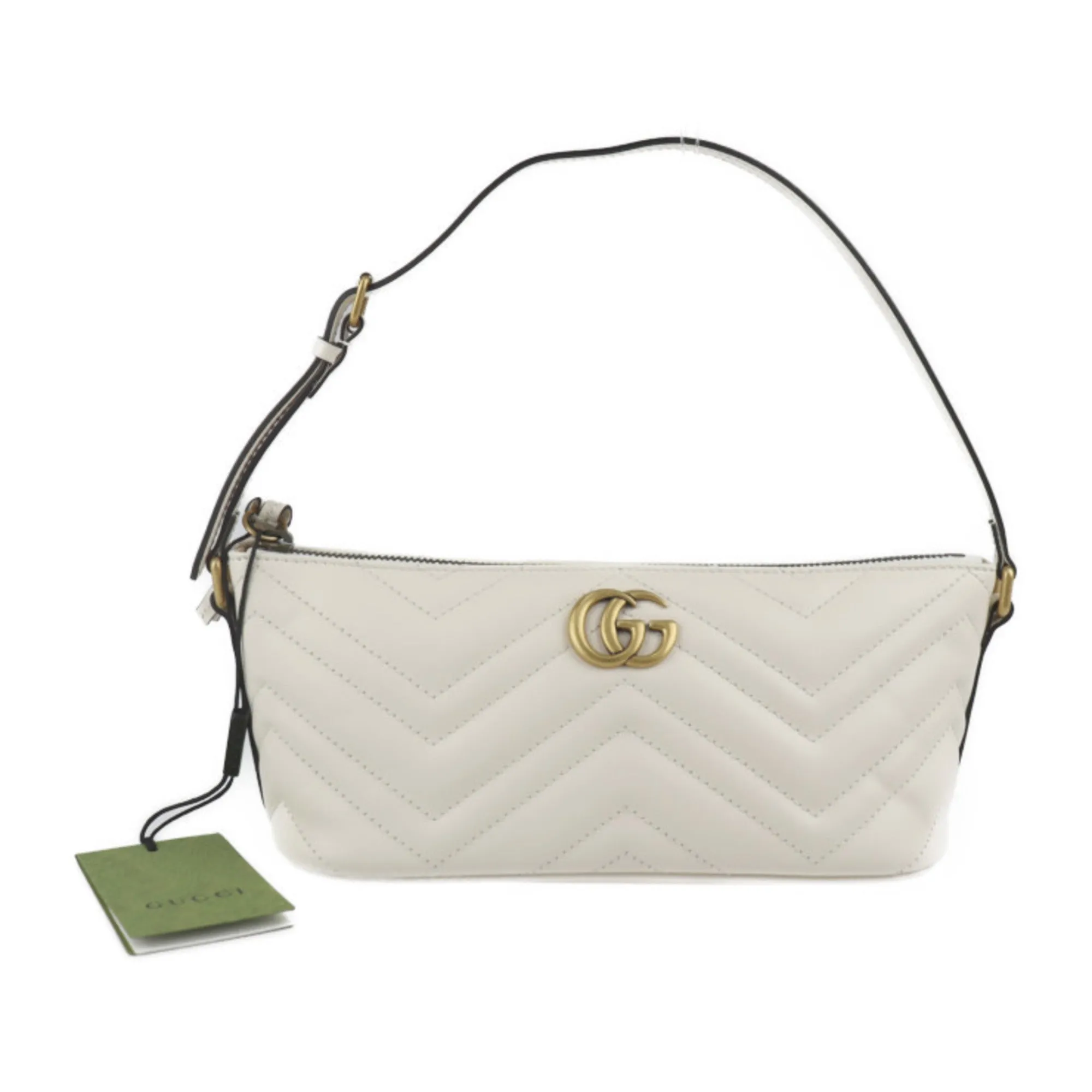Ivory Shoulder 739166 Hardware GUCCI GG Elegant Gold White Handbag Trusted by customers Bag Marmont Quilted