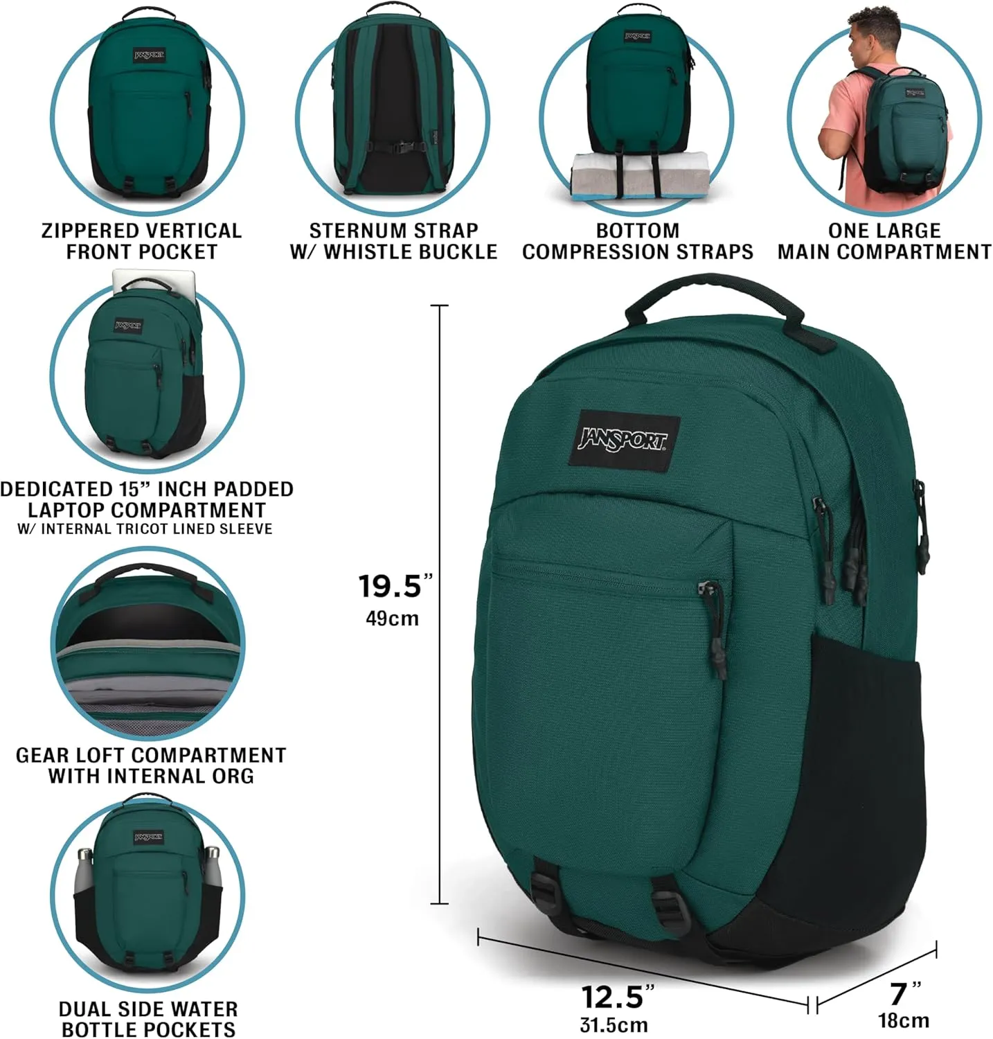 JanSport Journey Pack Backpack - Elemental Blue