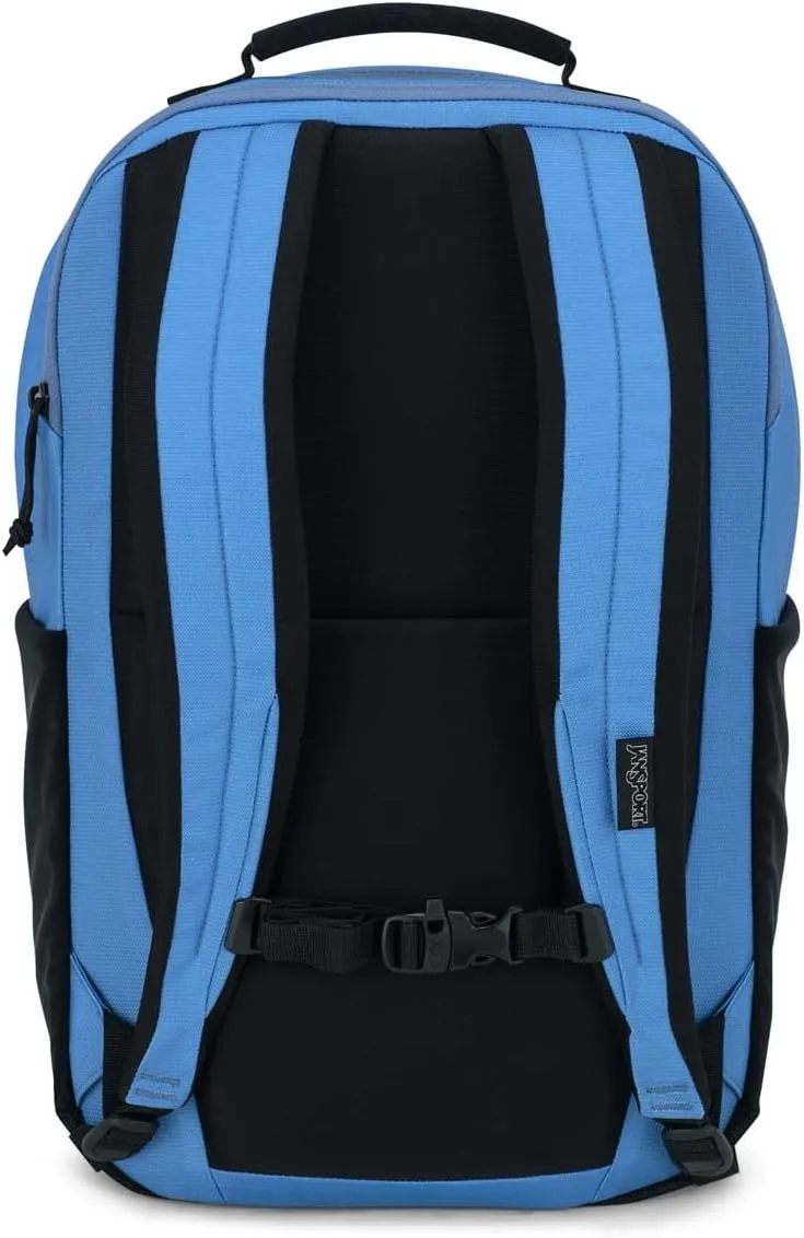 JanSport Landings Pack – Large Backpack with Soft Back Panel, Dual Water Bottle Pockets, 15-Inch Padded Laptop Compartment, Elemental Blue