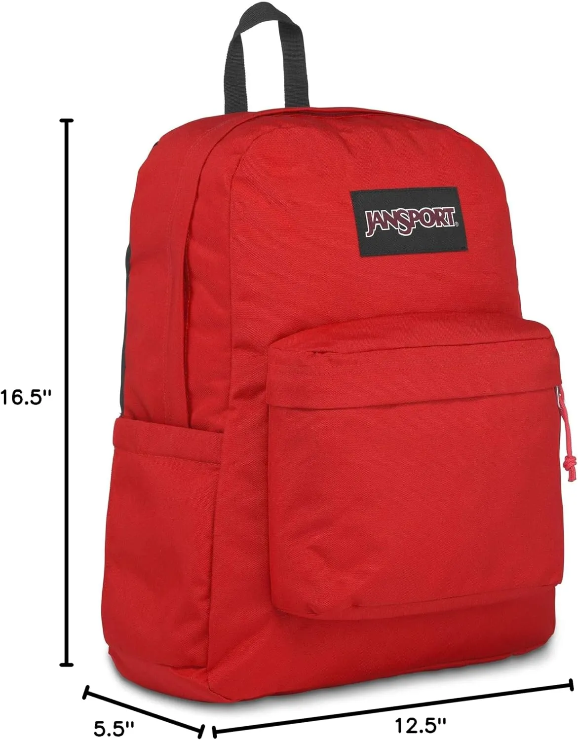 JanSport SuperBreak Plus Backpack with Padded 15-inch Laptop Sleeve and Integrated Bottle Pocket - Spacious and Durable Daypack for Work and Travel - Red Tape