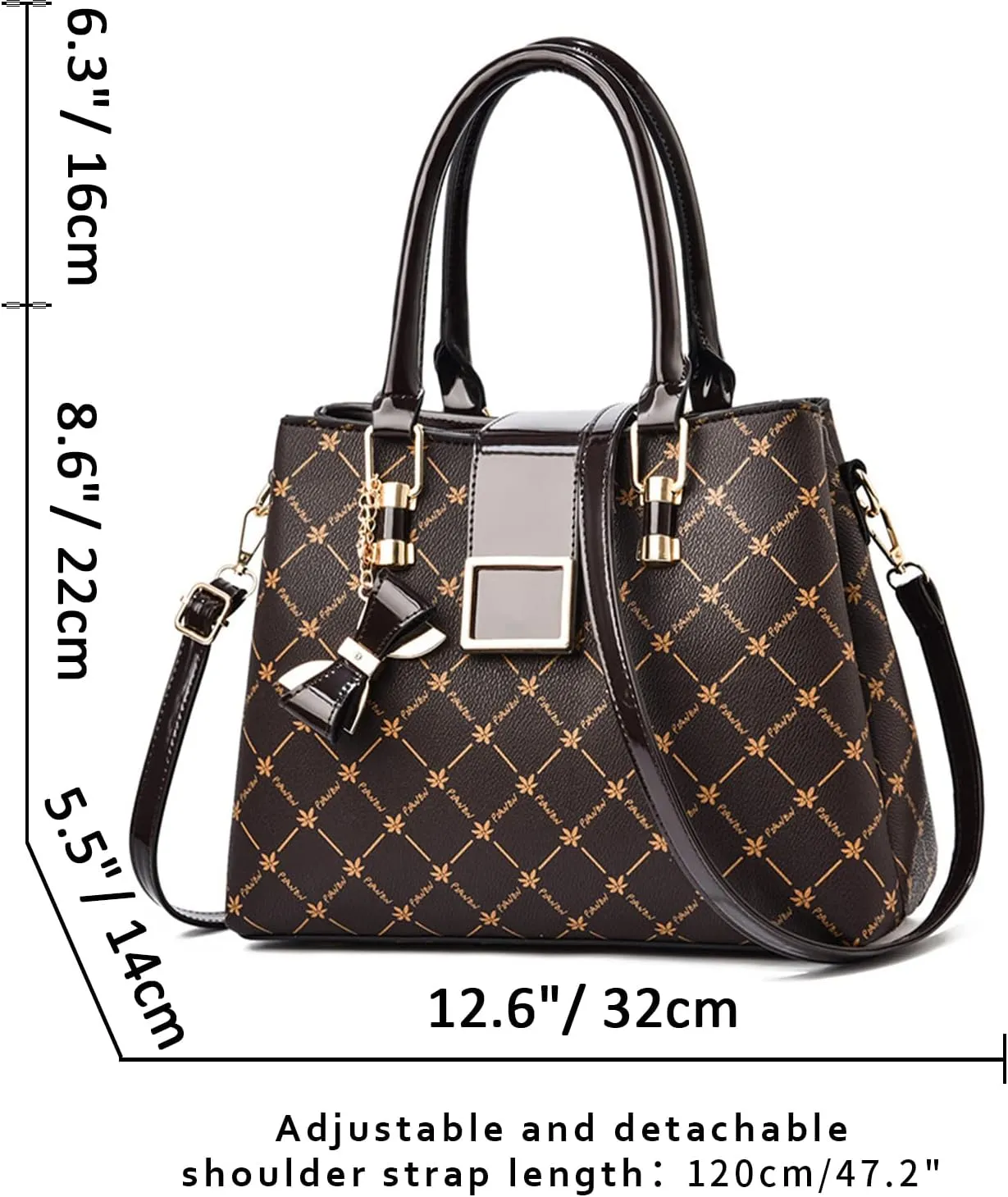 JHVYF Women classics Top Handle Handbag Crossbody Casual Purse Satchel Tote