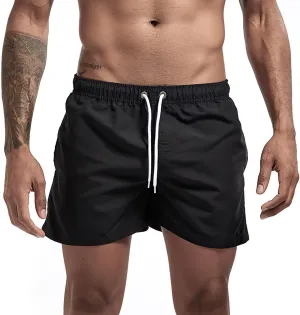 JIHUILAI Mens Swim Trunks Quick Dry Swim Shorts with Mesh Lining Beach Shorts Bathing Suits