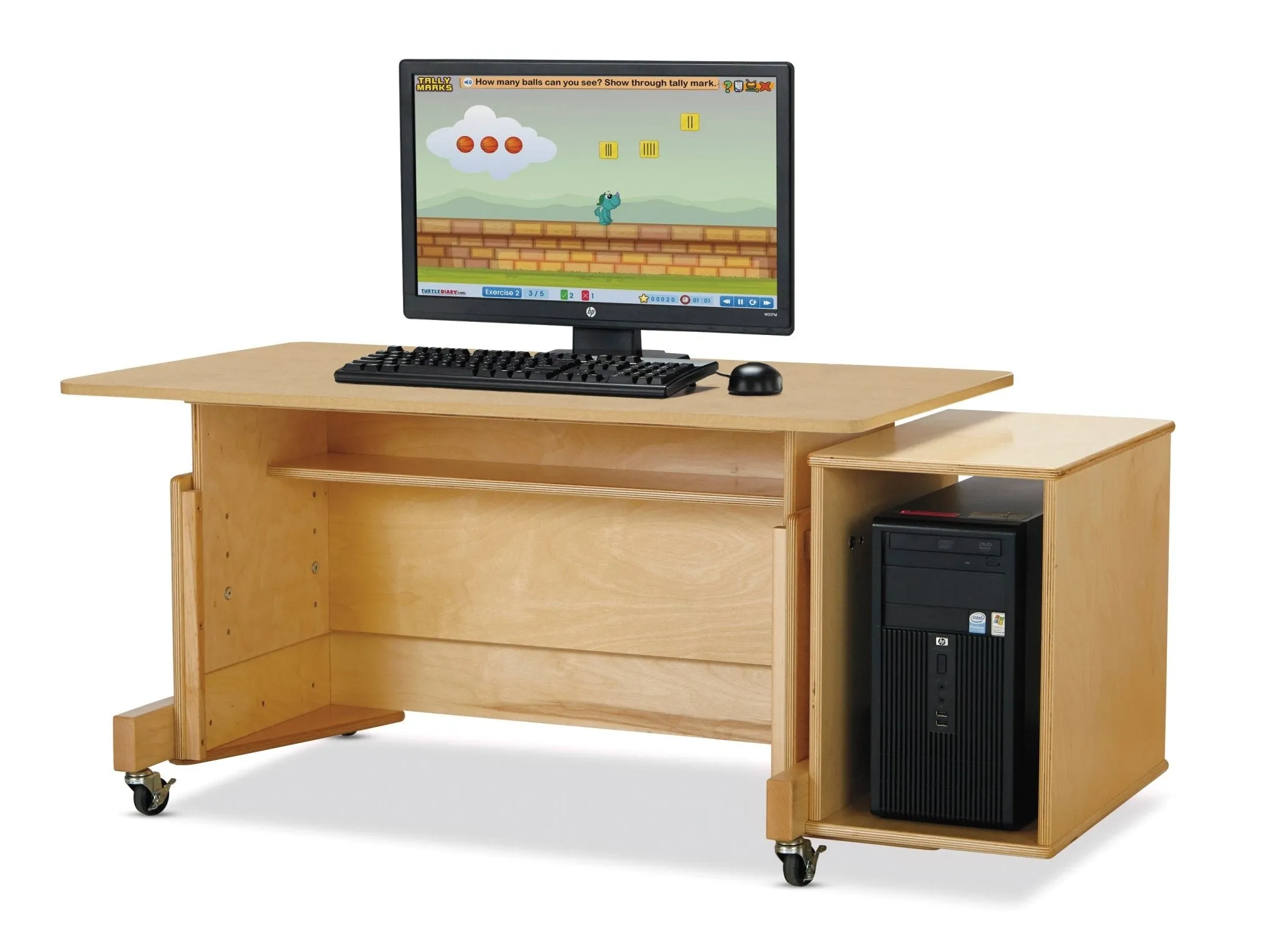 Jonti-Craft Apollo Double Computer Desk - White Top
