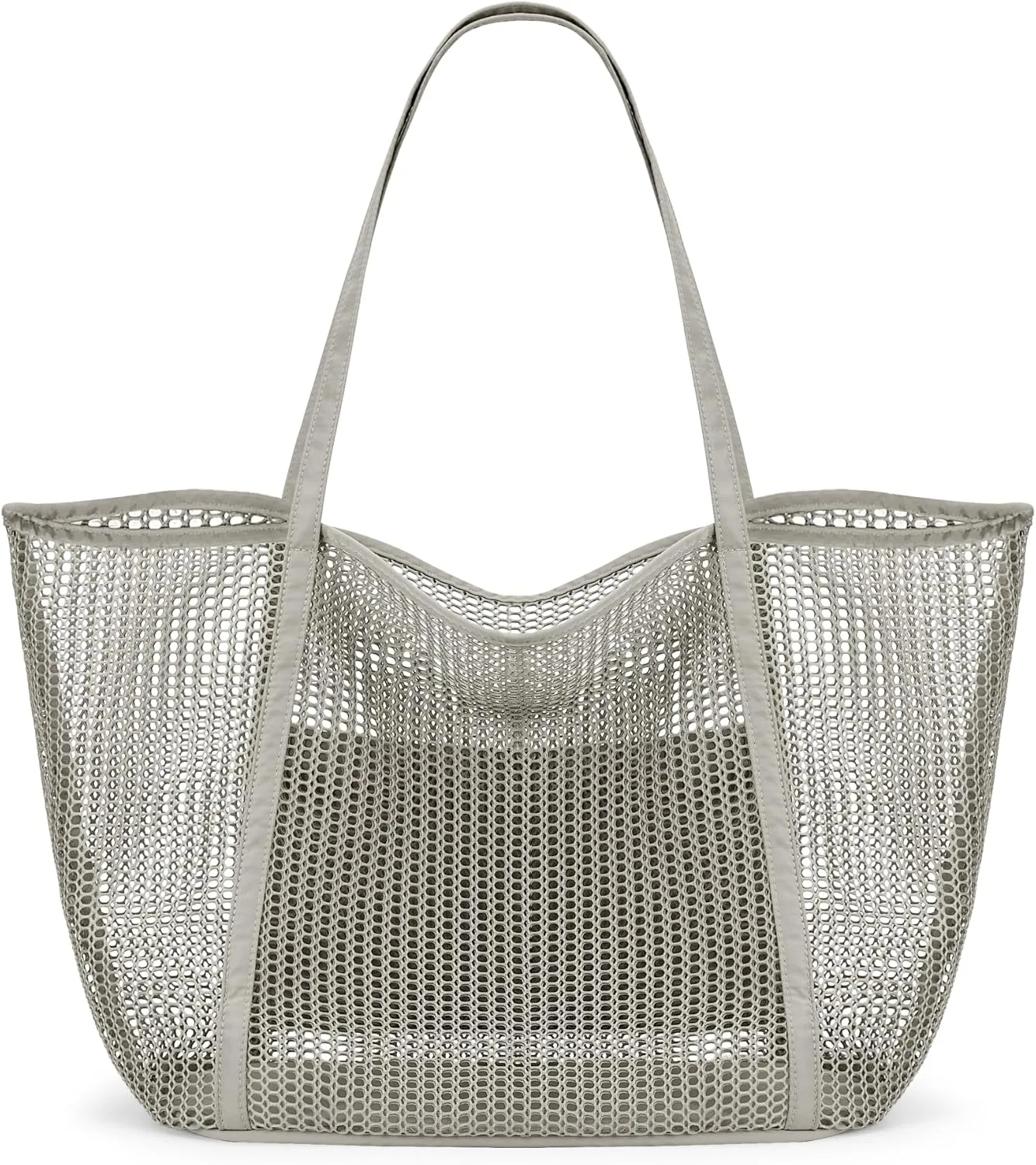 KALIDI FANCY FOREST Beach Mesh Tote Bag, Womens Shoulder handbag MAX 27L Grocery Bag