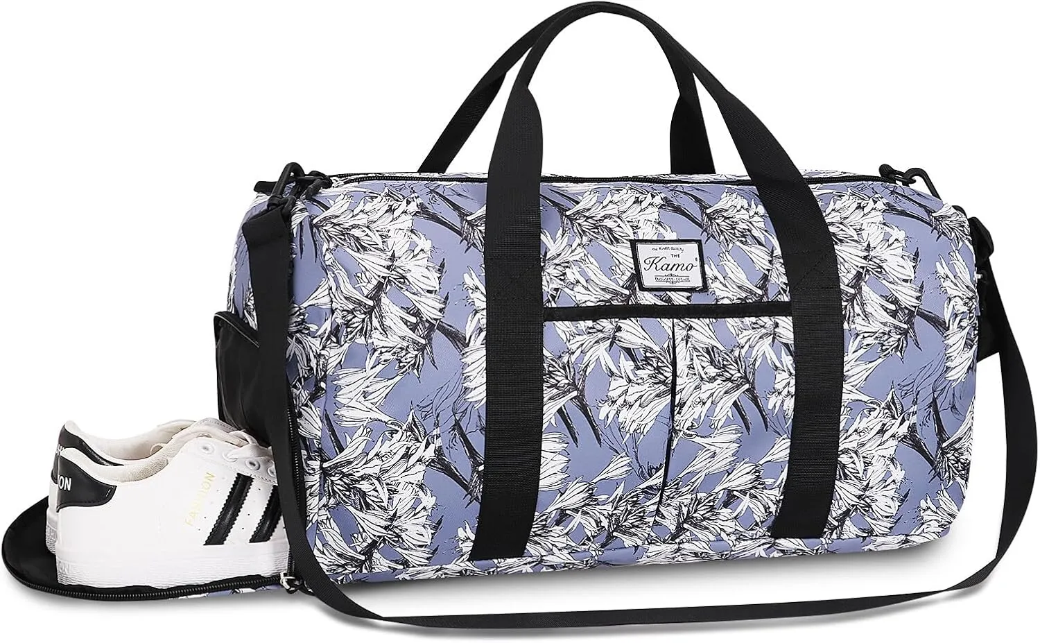 KAMO Travel Duffle Bag, Weekender Bags for Women with Shoe Compartment, Gym Bag for Women with Wet Pocket Workout Dance Tote Bag Personal Item Travel Bag with Trolley Sleeve