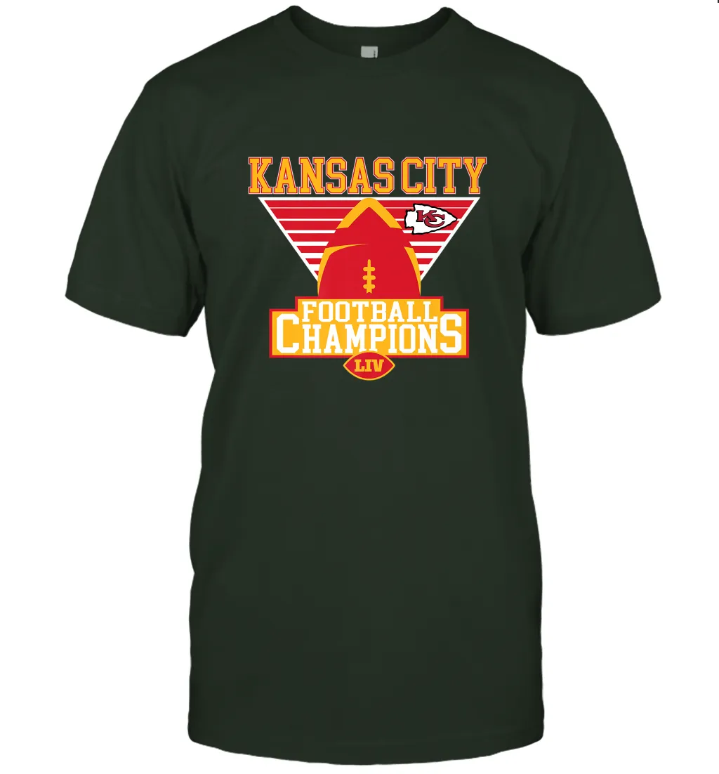 Kansas City Old School Football _ The City Of Champions LIV Men's T-Shirt