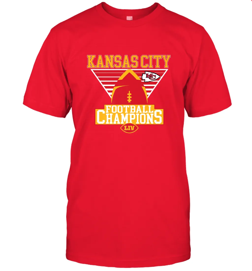 Kansas City Old School Football _ The City Of Champions LIV Men's T-Shirt