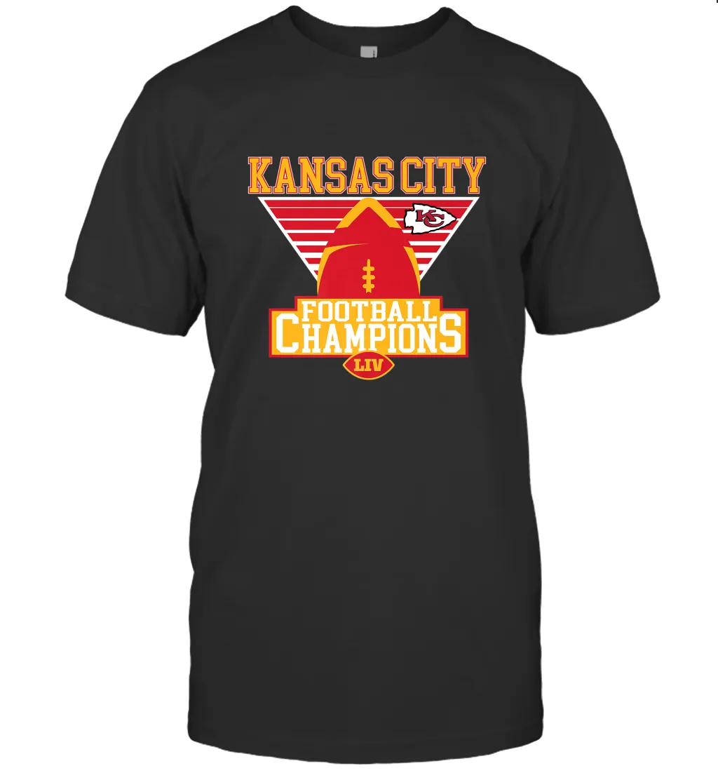 Kansas City Old School Football _ The City Of Champions LIV Men's T-Shirt