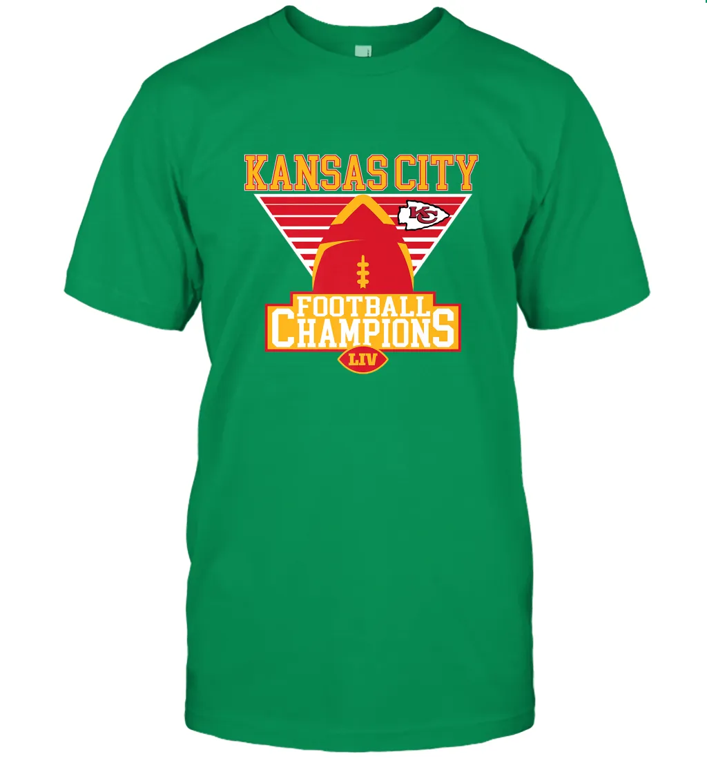 Kansas City Old School Football _ The City Of Champions LIV Men's T-Shirt
