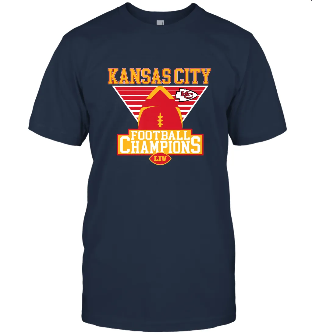 Kansas City Old School Football _ The City Of Champions LIV Men's T-Shirt