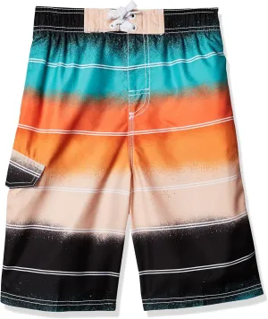 Kanu Surf Boys' Barracuda Quick Dry UPF 50  Beach Swim Trunk