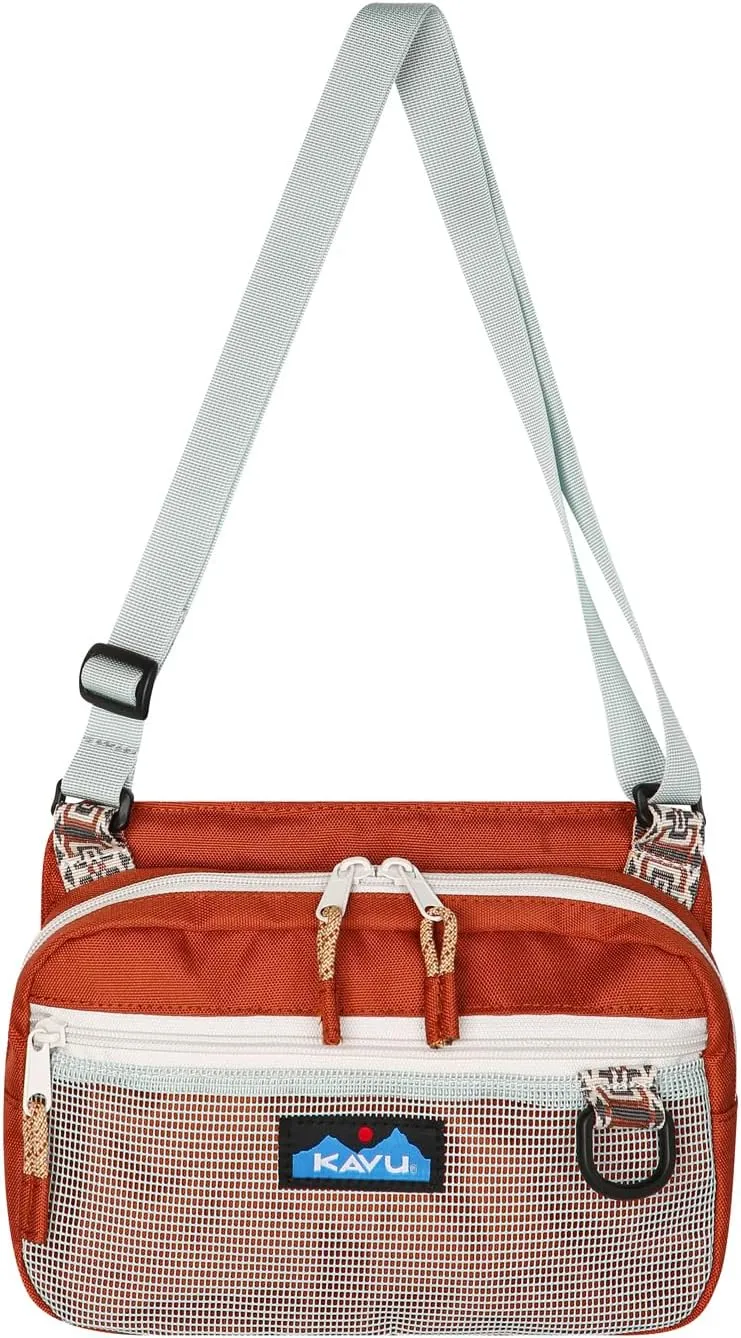 KAVU Delray Beach Crossbody Bag Lightweight Mesh Beach Pack