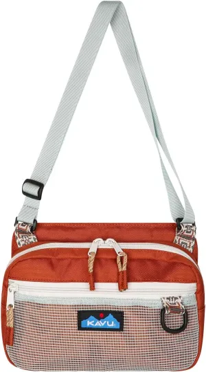 KAVU Delray Beach Crossbody Bag Lightweight Mesh Beach Pack