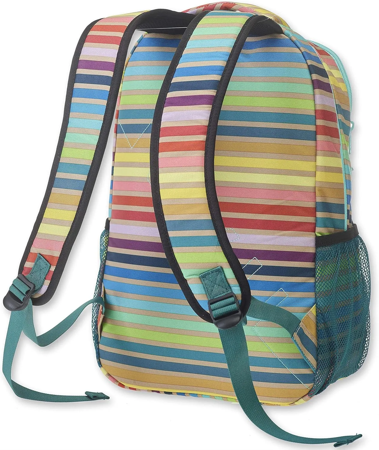 KAVU Packwood Backpack with Padded Laptop and Tablet Sleeve, Summer Stripe
