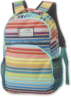KAVU Packwood Backpack with Padded Laptop and Tablet Sleeve, Summer Stripe