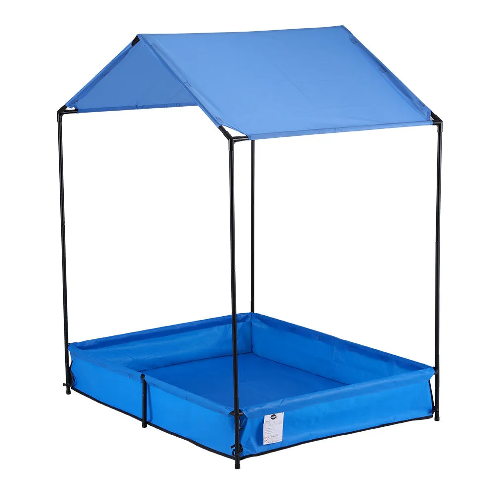 Keezi Kids Metal Sandpit with Canopy