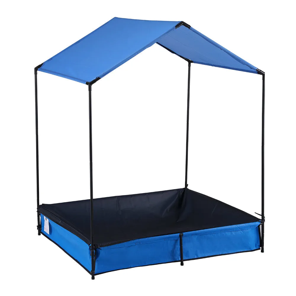 Keezi Kids Metal Sandpit with Canopy