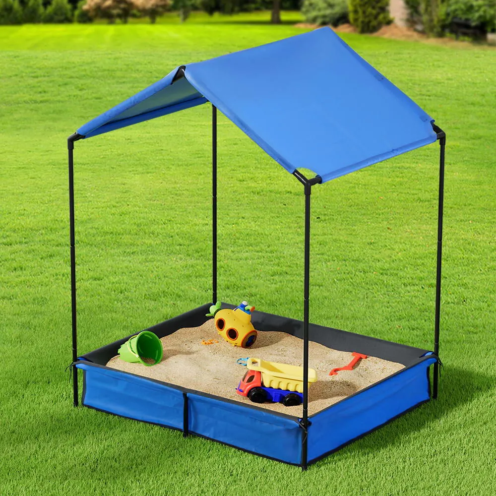 Keezi Kids Metal Sandpit with Canopy