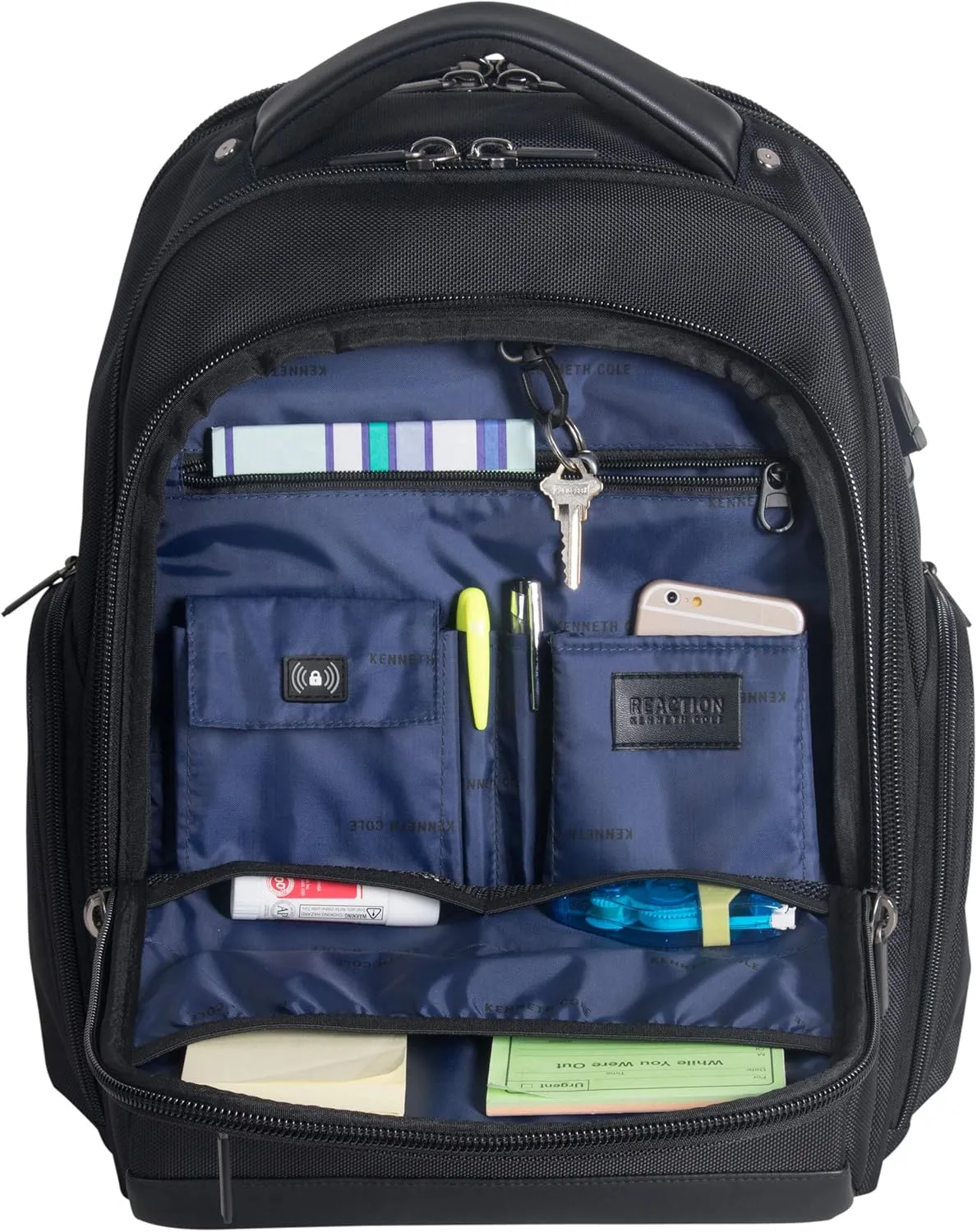 Kenneth Cole Reaction ProTec Travel Computer Bag, Black, 17" Laptop Business