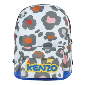 Kenzo Grey Animal Print Backpack (37cm)