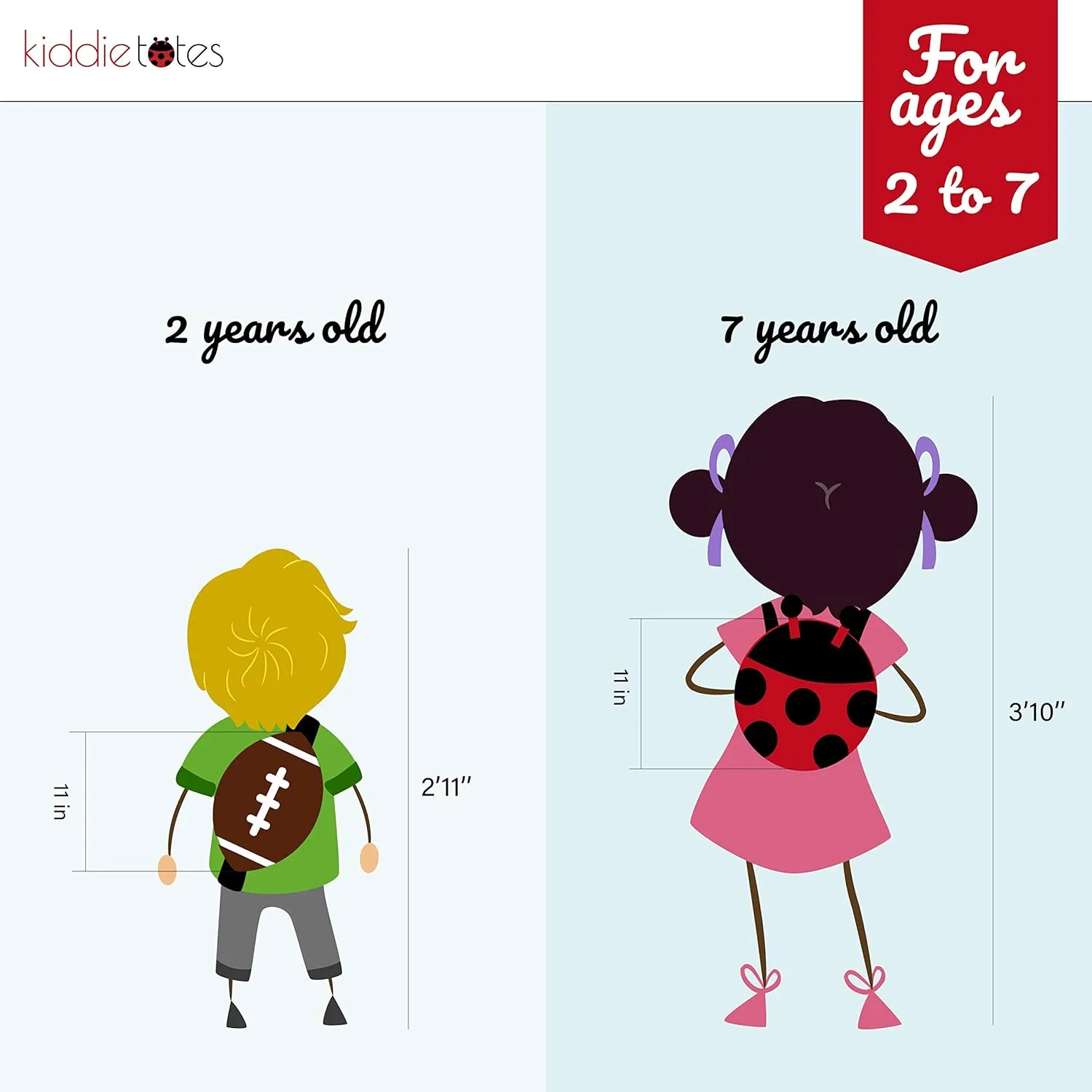Kiddietotes Ladybug Backpack