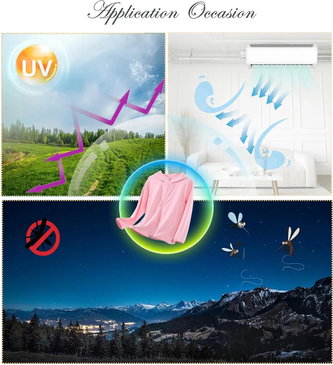 Kids Active Zipper Sun Protection Jacket Boys Girls Hooded Cooling Shirt Pockets Fishing Running Outdoor