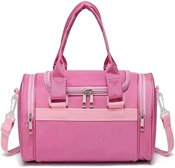 Kids Ballerina Dance Bag for Girls, Duffel is The Perfect Size for Ballet Class,Dance Recitals,Weekend Overnight, Short trips,Carry-on Size
