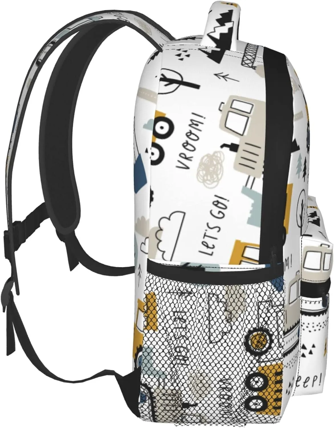 Kid's Mini Backpack 12 inch Cars Truck Tractor Backpack Schoolbag Preschool Kindergarten Children Bag Nursery Travel Bag for Toddler Boys Girls Age 3-7