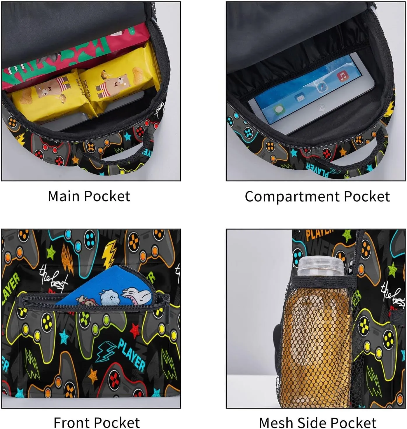Kid's Mini Backpack 12 inch play game Backpack Schoolbag Preschool Kindergarten Children Bag Nursery Travel Bag for Toddler Boys Girls Age 3-7