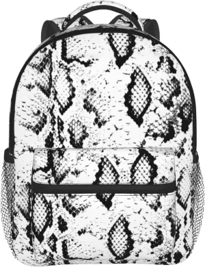 Kid's Mini Backpack 12 inch Snakeskin pattern Backpack Schoolbag Preschool Kindergarten Children Bag Nursery Travel Bag for Toddler Boys Girls Age 3-7