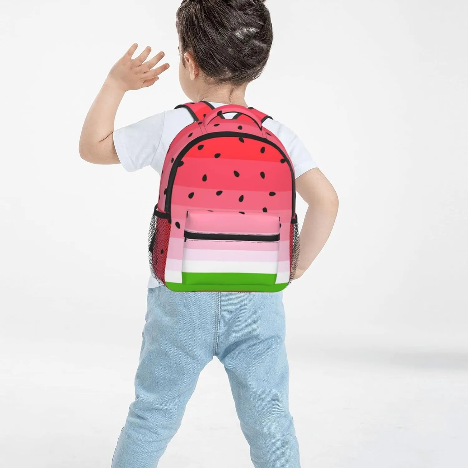 Kid's Mini Backpack 12 inch Summer Watermelon Fruit Backpack Schoolbag Preschool Kindergarten Children Bag Nursery Travel Bag for Toddler Boys Girls Age 3-7