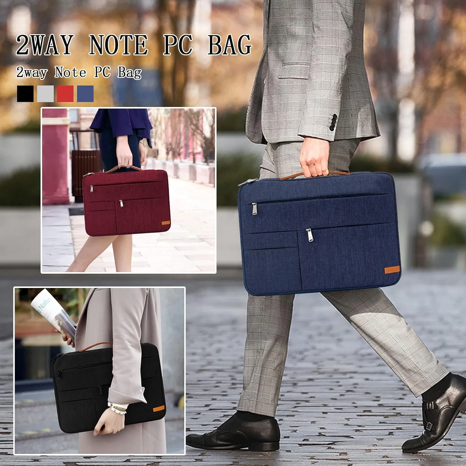 KINGSLONG 13.3 inch Laptop Sleeve Bag, Slim Shockproof Handbag, Computer Carrying Case Cover Compatible with MacBook Air/Pro,Acer Asus Dell HP Red
