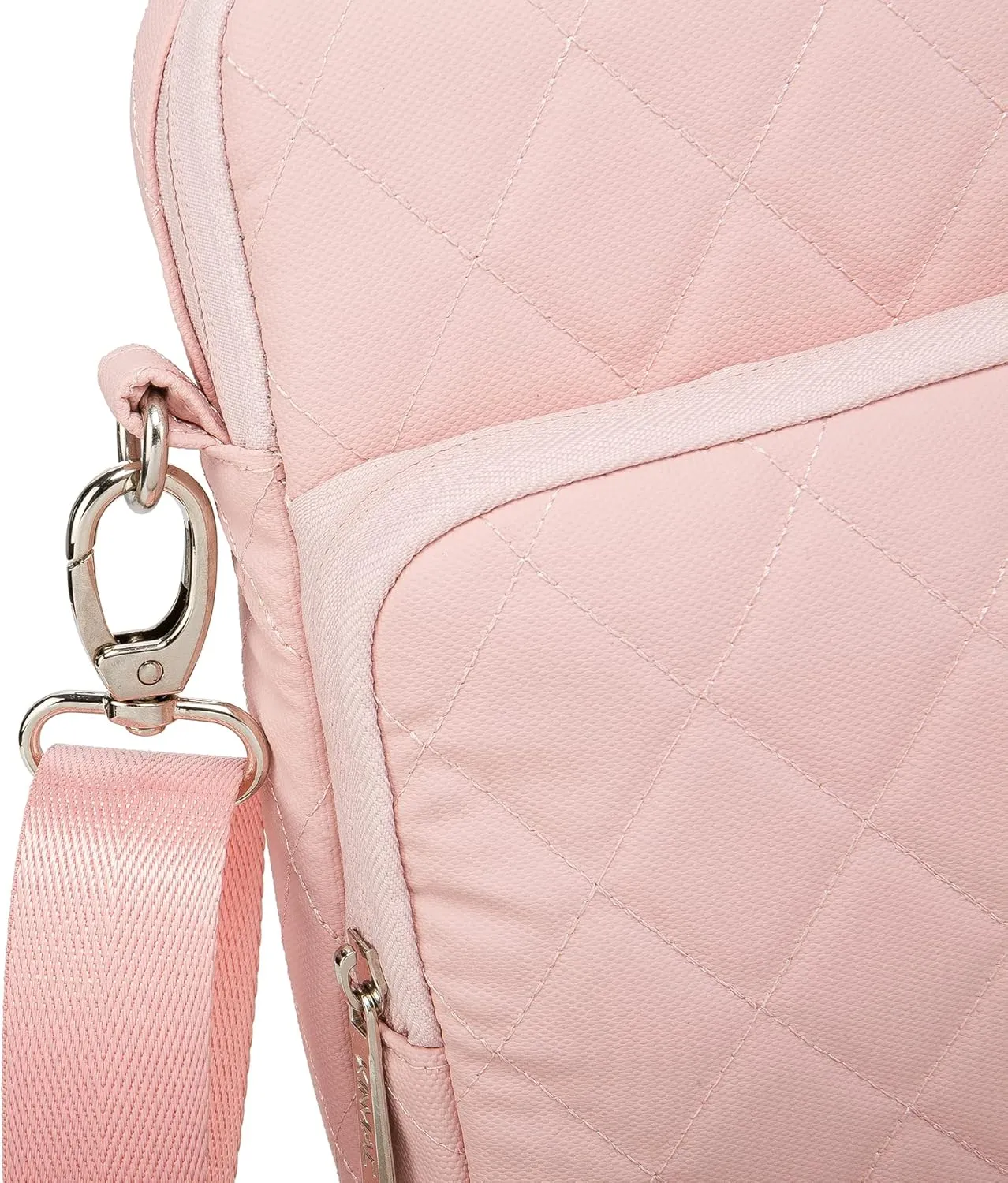Kinmac 360 Degree Laptop Bag Full Cushioned Laptop Shoulder Bag For MacBook Pro 16 inch and 15 inch-15.6 inch Laptop (Pink)