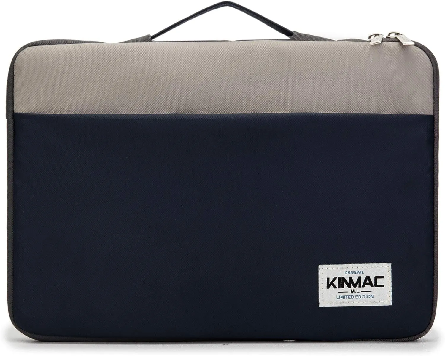 Kinmac 360° Protective Laptop Sleeve Case Bag Cover with Handle for MacBook Air 15 inch, and 15 inch-15.6 inch HP,Lenovo,Dell,ASUS,Acer Notebook Computer (Dark Blue-Grey)